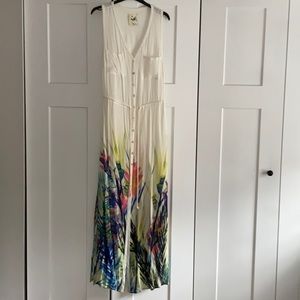 Anthropologie Button Down Maxi Dress
